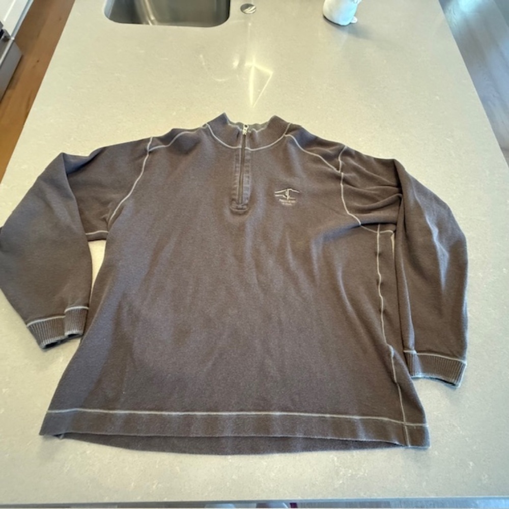 Men's XL Las Vegas 'Painted Desert" Golf Course Cutter & Buck Brown Sweatshirt